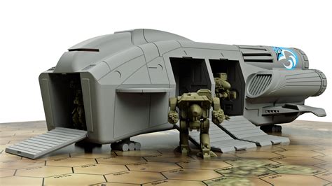 battletech dropship stl
